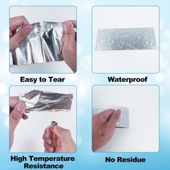 3 Pack Aluminum Foil Tape 3 Inch x 225 Feet Total, Heavy Duty Waterproof HVAC…