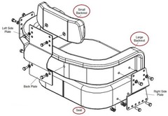 7152 Fits International Harvester Fits IH Fits FARMALL Vinyl Seat 504 656 706