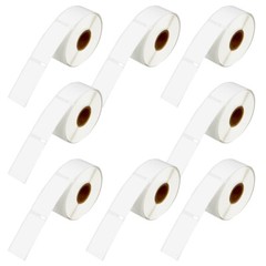 8 Rolls Rat Tail Jewelry Pricetag of 400 Labels for Dymo 30373 LabelWriter 450