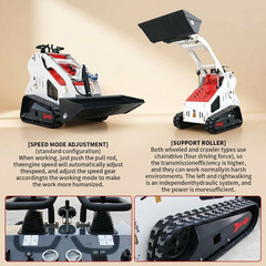Mini Skid Steer Track Loader B&S Gas Engine with 2 Attachments USA Stock