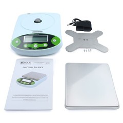 U.S. Solid 0.1g Precision Balance Digital Lab Scale AC/DC Power Supply 5kg-15kg