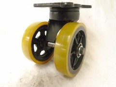 6″ Forged Kingpinless ERGO Maintenance Free Swivel Caster &Rigid Prec Sealed Brg