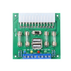 20Pin 24Pin ATX Benchtop Board Computer PC Power Supply Breakout Adapter Module
