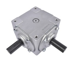 NEW 90 Degree Speed Ratio 1:1 CW/CW Right Angle Bevel Gearbox w/ 2 Keyed Shafts
