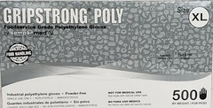 Foodservice Grade Polyethylene Gloves Full case of 10,000No powder Polyethylene