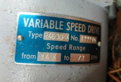 Stober C80 09-4 Motor 1Hp 3Ph 440V 1680 Rpm Variable Speed Angle Drive R46/30K4