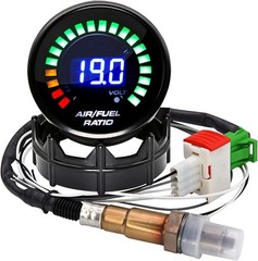 52mm Air Fuel Ratio Gauge AFR LED Digital Display + Narrowband O2 Oxygen Sensor