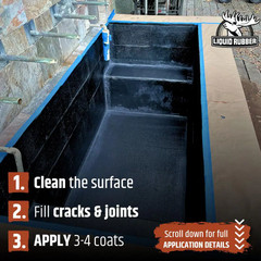 Neopond Sealant 1 Gal. Black Waterproof Pond Sealer – Fish & Plant Safe Coating