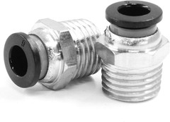 10 Pcs Push to Connect Fittings 6 mm Tube OD x 1/4 In NPT Thread, Male Straight