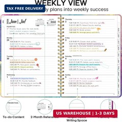 Academic Planner 2026-2027, Weekly and Monthly Calendar Book, July 2026 – June 2