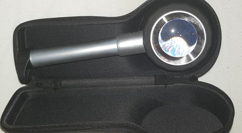 Dermatoscope x30 UV light XL lens skin diagnose magnifier scanner scabies eczema
