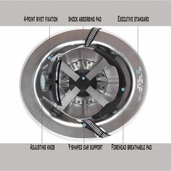 Aluminum Hard Hat,Metal Helmet Safety Helmet with Full Brim Lightweight (Alum