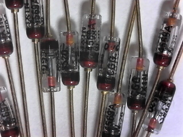 New Vintage Mil-Spec JAN OTC Ref Zener 1N4565A 1N4569A 1N4570A 1N4574A