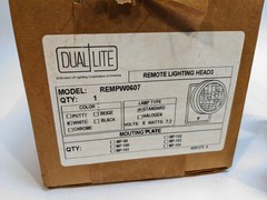 Dual-Lite REMPW0607 Emergency Remote Lighting Head 6 V 7.2 W White — NOS