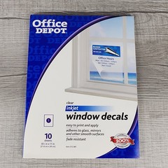 Office Depot Lot: Avery Epson GBC Window Decals Stickers Laminate Sheets