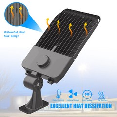 200W LED Shoebox Area Light Outdoor Commercial Parking Lot Street Pole Lighting