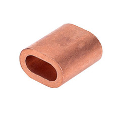 Stainless Steel Wire Rope Ferrule, 304 Stainless Steel / Copper , For Crimping