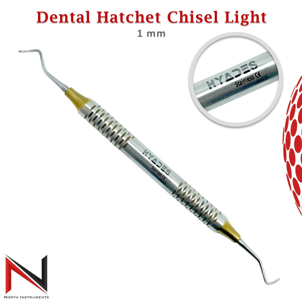 Dental Hatchet Chisel Light Trimmer 1mm Restorative Instruments Double Ended