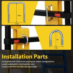 Safety Post | Roof Top Safety Hatch Safety Post with S65082 Roof Hatches Ladder