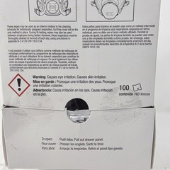 3M 504 Respirator Cleaning Wipes 100 Count Alcohol Free USA Industrial