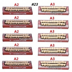 8 Type Dental Acrylic Resin Denture False Teeth Upper Lower Full Set A1/A2/A3