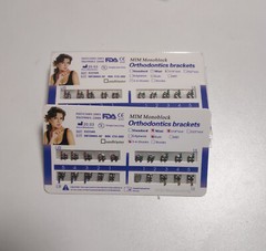 50 Sets Dental Orthodontic Metal Brackets MIM Monoblock Mini Roth 018 345 hooks
