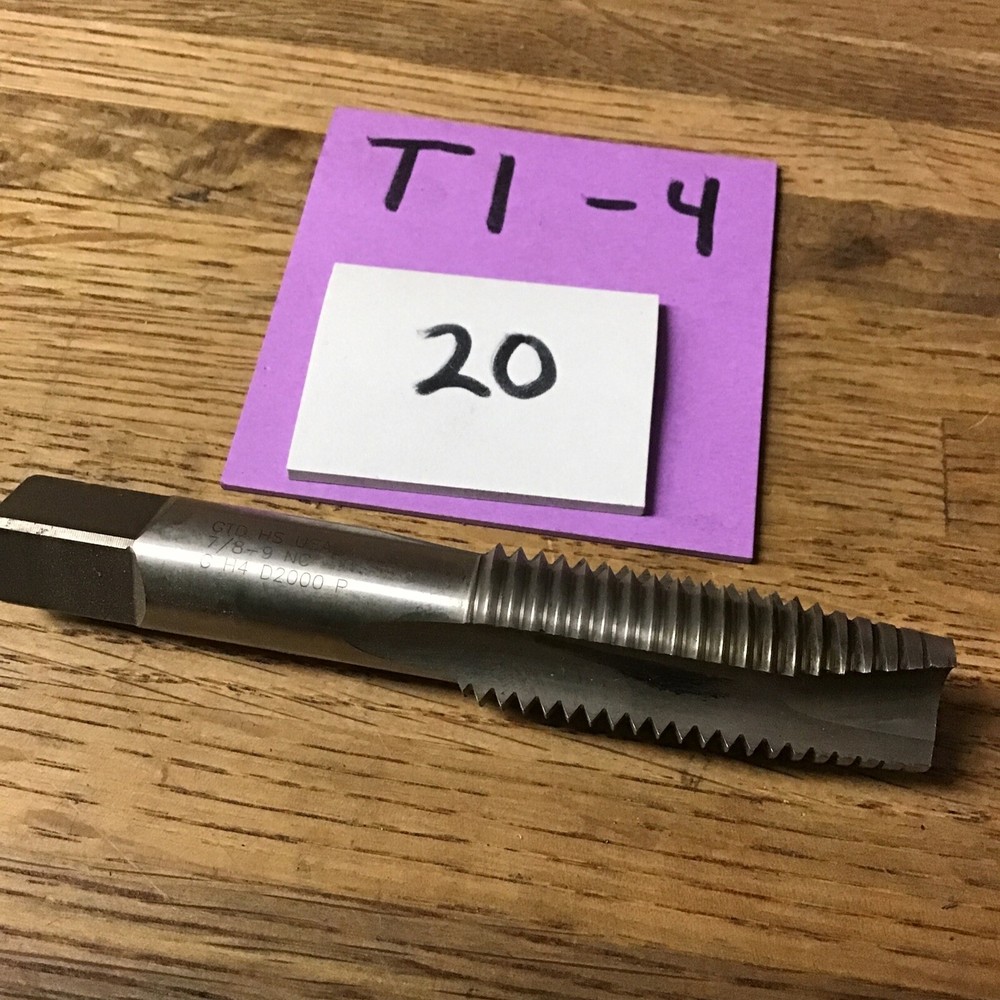 GTD. 7/8-9 NC HS GH4 USA (QTY: 1) USA (RE-SHARPENED)