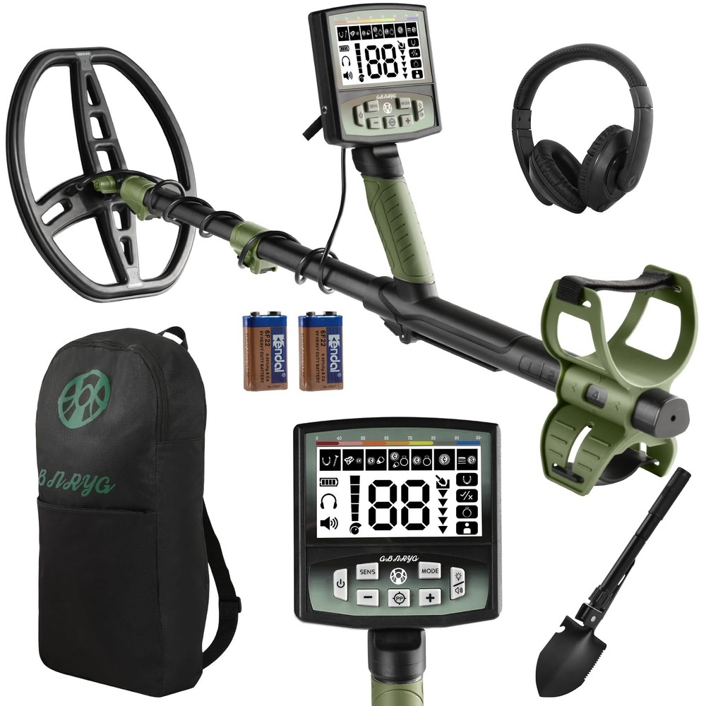 Professional Metal Detector for Adults,12″ IP68 Waterproof Search Coil with L…