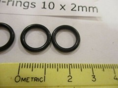 10mm ID x 14mm OD x 2mm thick O-ring. Buna-70. Quan 5.