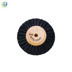 3 x Dental Laboratory Lathe Round Bristles Polishing Brush B20 Wood Center