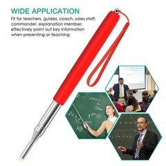 Alcoon 3 Pack Telescopic Teachers Pointer Retractable Black, Red, Blue