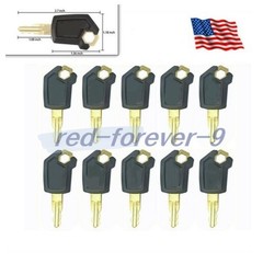 10PCS Ignition Keys 5P8500 5P-8500 for Caterpillar Heavy Equipment CAT Loaders