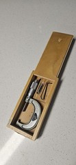 Poland OUTSIDE MICROMETER with friction thimble-carbide 1 to 2 inch.