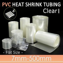 Clear PVC Heat Shrink Tubing 7mm-500mm Wide Wrap RC Battery Pack LiPO NiMH NiCd