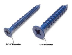 Concrete Flat Head Phillips 1/4 x 1-1/4″ block, Brick, Masonry Screw Tapcon