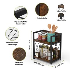 Aduanbang Coffee Bar Accessories Organizer, 2 1385.14 cubic inches, Brown