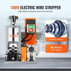 VEVOR Electric Wire Stripping Machine Copper Cable Stripper 0.06”-1.18” Visual