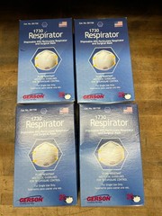 4 Pack Gerson 1730 Made In USA Particulate Respirator Mask 20 per box