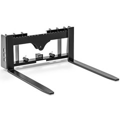 48″ 4000LB Skid Steer Pallet Fork Attachment Blades W/Receiver Hitch Frame Heavy