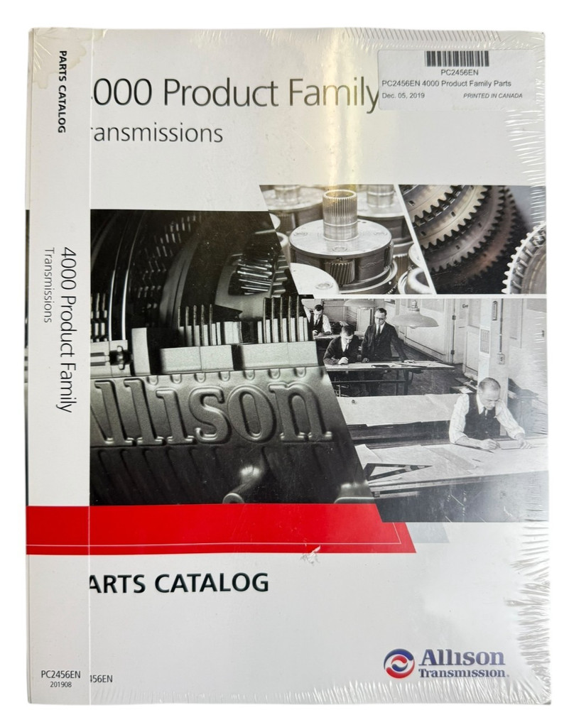 PC2456EN Allison Transmıssıon Parts Catalog 4000 Product Famıly PC2456EN
