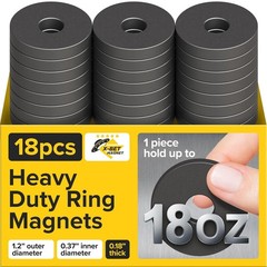 Industrial Ceramic Ring Magnets with Countersunk Hole – 30×4.5mm 1.2″ x 0.18″…