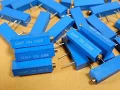 Bourns 3006 Trimpots 100K Ohms 3006P-104 Qty 50 NOS Potentiometers 15 Turn