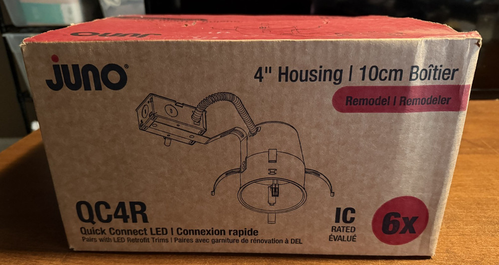 Juno Contractor Select QC4R Quick Connect 4 in. IC Rated Remodel Recessed Housin