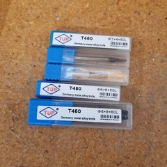 TUP T450 End Mill Cutters for CNC Engraving/Milling – Lot of 5