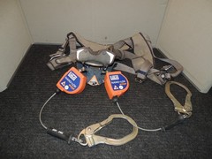3M DBI Sala Nano-Lok Edge 8ft Self Retracting Lifeline ExoFit Harness 3500227 Lg