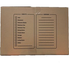 100 – Pack Small Cardboard Moving Boxes 16x10x10 32 ECT With Handles