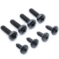 Stainless Screws for Honda CR-V License Plates (Set of 8, Black)