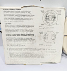 NEW SIEMENS DB-11/-11E/8853 SMOKE DETECTOR BASE WHITE FREE EXPRESS SHIPPING