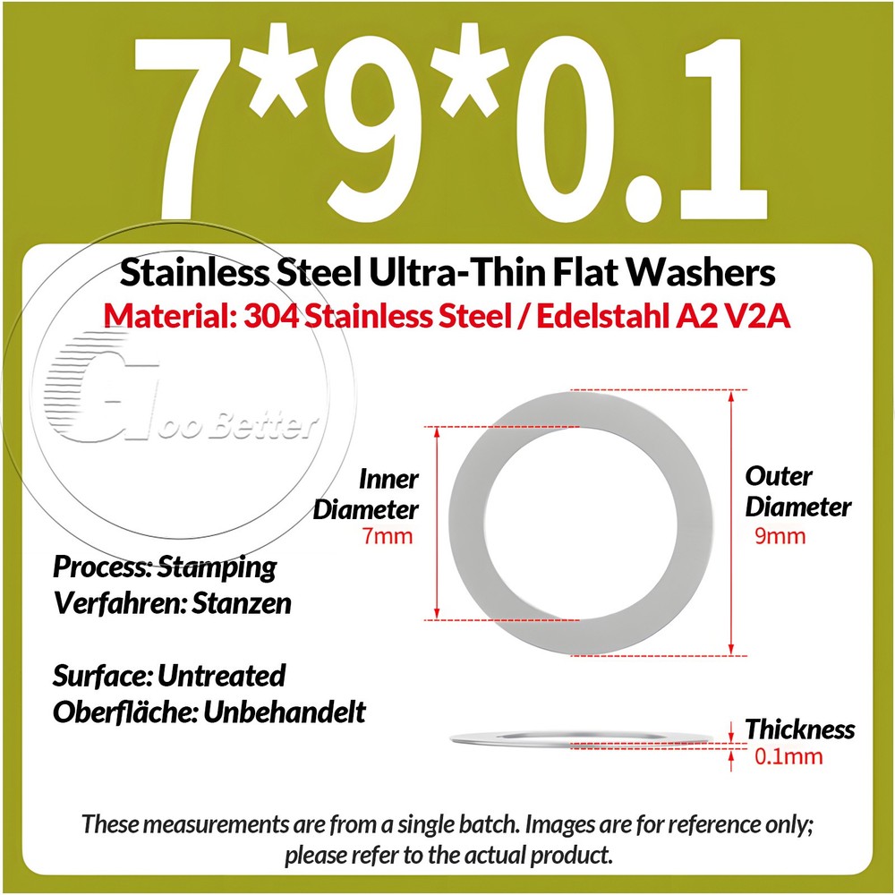 M7-M15 Ultra Thin Washers Shims Spacer Flat Precision Gasket Stainless Steel A2