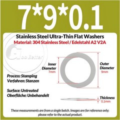 M7-M15 Ultra Thin Washers Shims Spacer Flat Precision Gasket Stainless Steel A2
